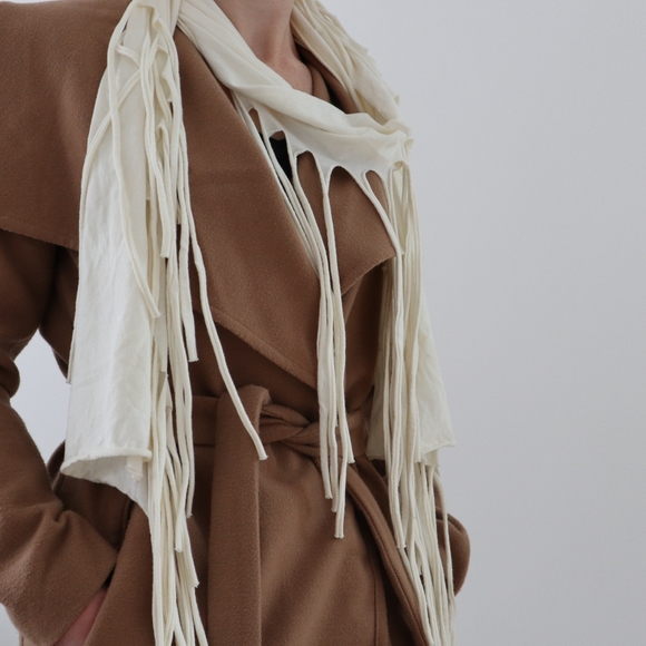 Billabong Accessories - Billabong Cream Fringe Scarf